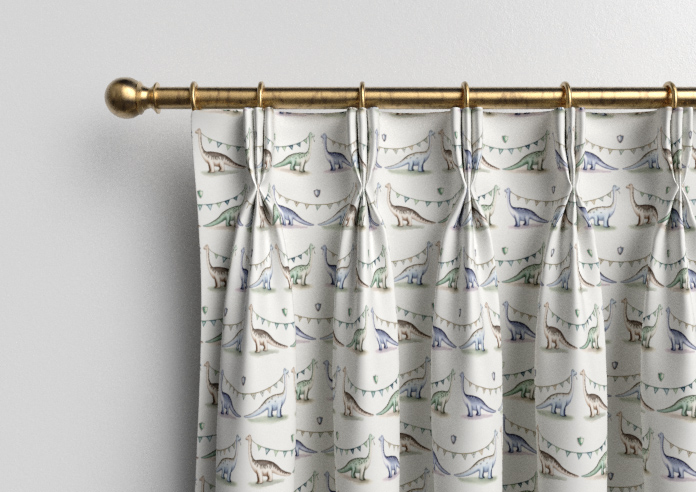 Jurassic Joust, Bunting Knightly - Made to Measure Curtains - Image 11